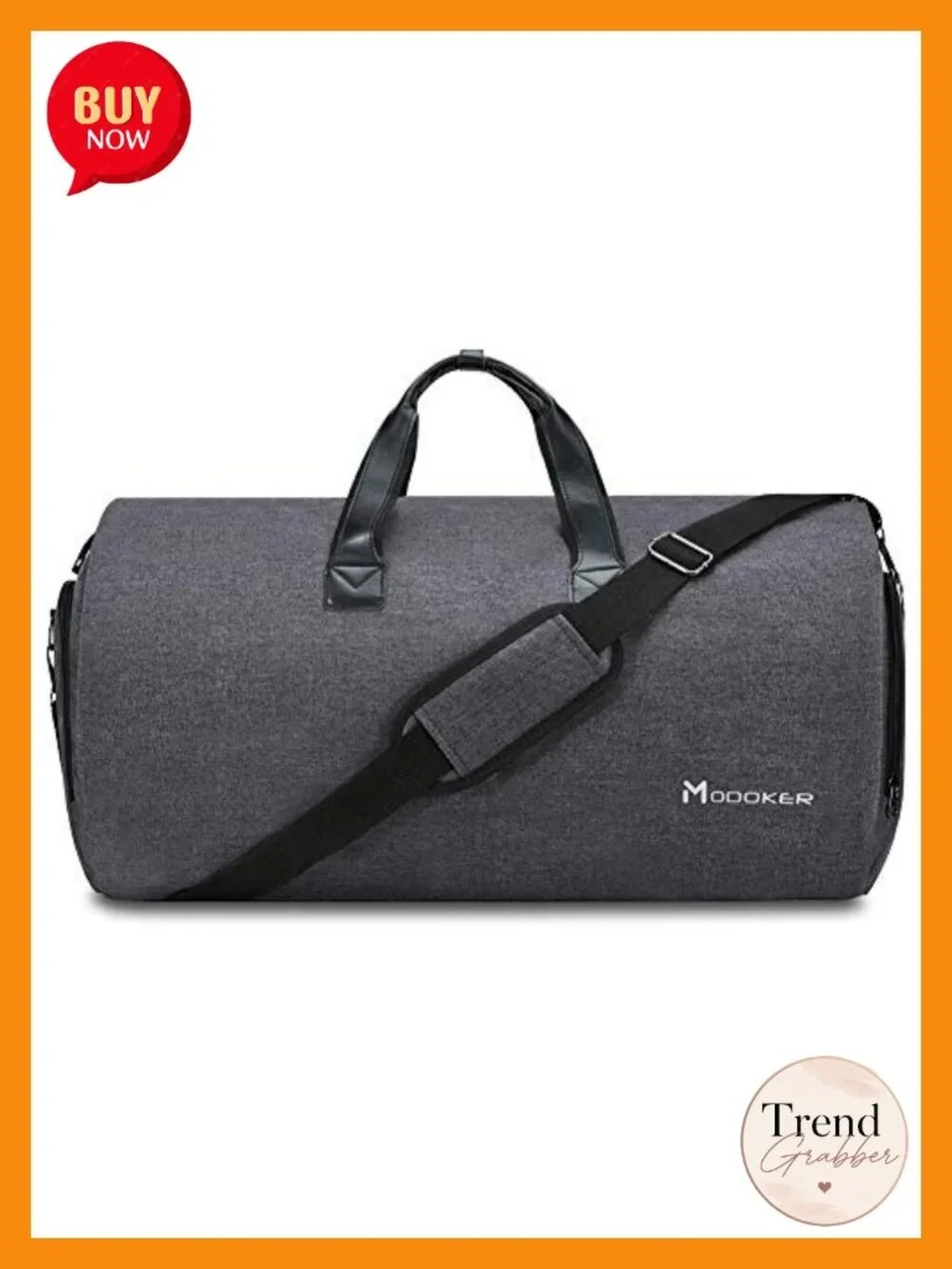 2-in-1 Convertible Garment Duffel Bag 45L Carry-On Suit Travel Weekender with